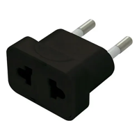 Genérico - Adaptador Americano 10A 250V 2P Negro Lexo