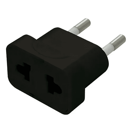 Genérico - Adaptador Americano 10a 250v 2p Negro Lexo