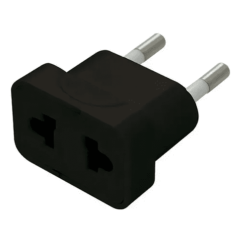 Genérico - Adaptador Americano 10A 250V 2P Negro Lexo