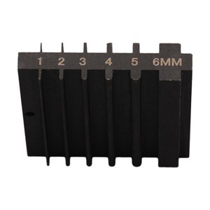 Magideal - Guía De Afilador Para Cabezal De Corte De Cuero, Pala Ancha, Herramienta De Reparación De Doble Cara De Acero Más Fino, Accesorios Para Artesanía De