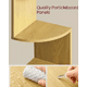 thumbnail image 3 of Repisas Flotantes Esquinera de Madera Rústica - 5 Niveles, 3 of 3