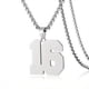 thumbnail image 1 of 1pc Stylish Stainless Steel Men's Athletes Number Pendant Necklace - Perfect for Baseball, Basketball, and Football Teams - Long Chain Necklace with Sports Number - Ideal Gift for Boys, 1 of 5