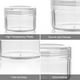 thumbnail image 3 of Frasco de plástico transparente vacío para almacenar cuentas con tapas de rosca redondeadas, 3 of 5