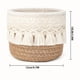 thumbnail image 2 of suxuMhao Canasta de Almacenamiento con Borlas, Canastas de Almacenamiento para Brochas de Maquillaje Canasta de Almacenamiento Tejida para Cabecera de Cama de Escritorio, 3.9"X3.9" 2 Piezas, Rosa +, 2 of 4