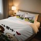 thumbnail image 1 of Plush Daily Life Love Cartoon Duvet Cover Set for The Qixi Festival This Vintage Cartoon Printed Duvet Cover Is Lightweight And Breathable, 1 of 1