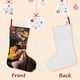 thumbnail image 3 of Amor Sin Barreras Tema: Calcetines de Navidad, fino lino blanco para colgar en escaleras y chimenea, decoración navideña para el hogar, regalo de Navidad. 45cm × 32cm, 3 of 5
