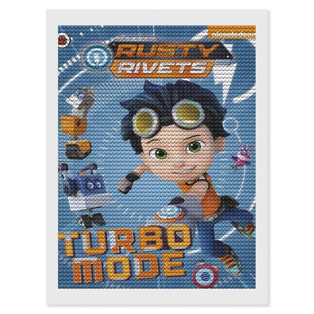Rusty Rivets Kits de Pintura de Diamantes para Adultos 5D DIY Diamond Art Kits Full Drill Diamond Dots para Regalo Decoración de Pared y Relajación Artes de Gemas 30*40cm