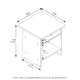 thumbnail image 5 of Mesa auxiliar Furinno Dario con cajón de almacenamiento, pack de 2, roble francés gris/negro, 5 of 6