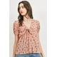 thumbnail image 2 of Top Floral con Lazo en la Parte Delantera y Estampado Waffle L, 2 of 7