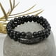 thumbnail image 3 of Pulsera HESHPAWS 8mm Black Matte Onyx Piedra Natural, 3 of 3