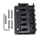 thumbnail image 1 of un conjunto de carga cóncava cóncava silla 6 cuerdas puente para guitarra eléctrica negro, 1 of 3