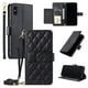 thumbnail image 1 of Funda tipo billetera FOXDOCK para iPhone X – Tapa abatible con correa para mujer, 1 of 5