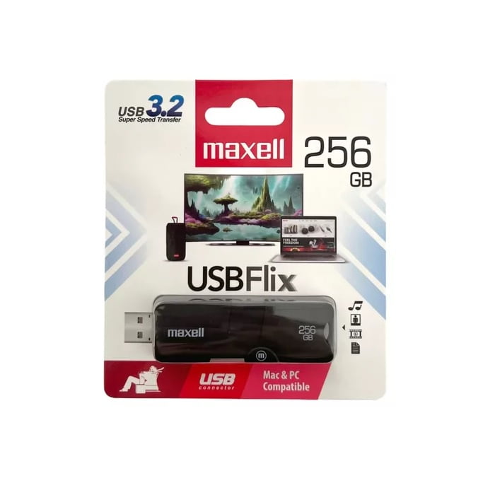 Maxell - Pendrive Usb Flix 256gb 3.2