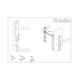 thumbnail image 2 of Cerradura de embutir para puerta de aluminio o perfil metálico, acceso principal u oficina. Cilindro ambos lados. Manillas ambos lados Modelo: CRISTI. SKU: SDE280-AB.KIT.CRISTI, 2 of 3