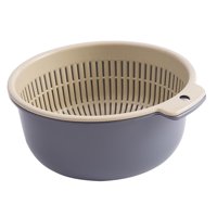 Bothyi - Cesta De Drenaje Para Lavado De Verduras, Colador De Cocina, Cuenco Para Ensaladas, Espagueti, Pequeño, Violeta
