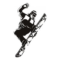 Rienda Libre Graphics - Decomural Snowboard Jump Extreme Sports Ws-17201