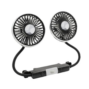 Magideal - Ventilador De Enfriamiento De Automóvil Para El Asiento Trasero Accesorios De Automóviles Usb Ventilador De Automóviles De Doble Cabeza Universal Para