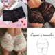 thumbnail image 3 of 4 calzoncillos tipo bóxer para mujer, bragas de encaje elástico, calzoncillos ligeros, 3 of 6