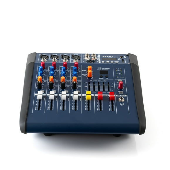 CT-4 Consola Power Mixer 4 Ch Mavi