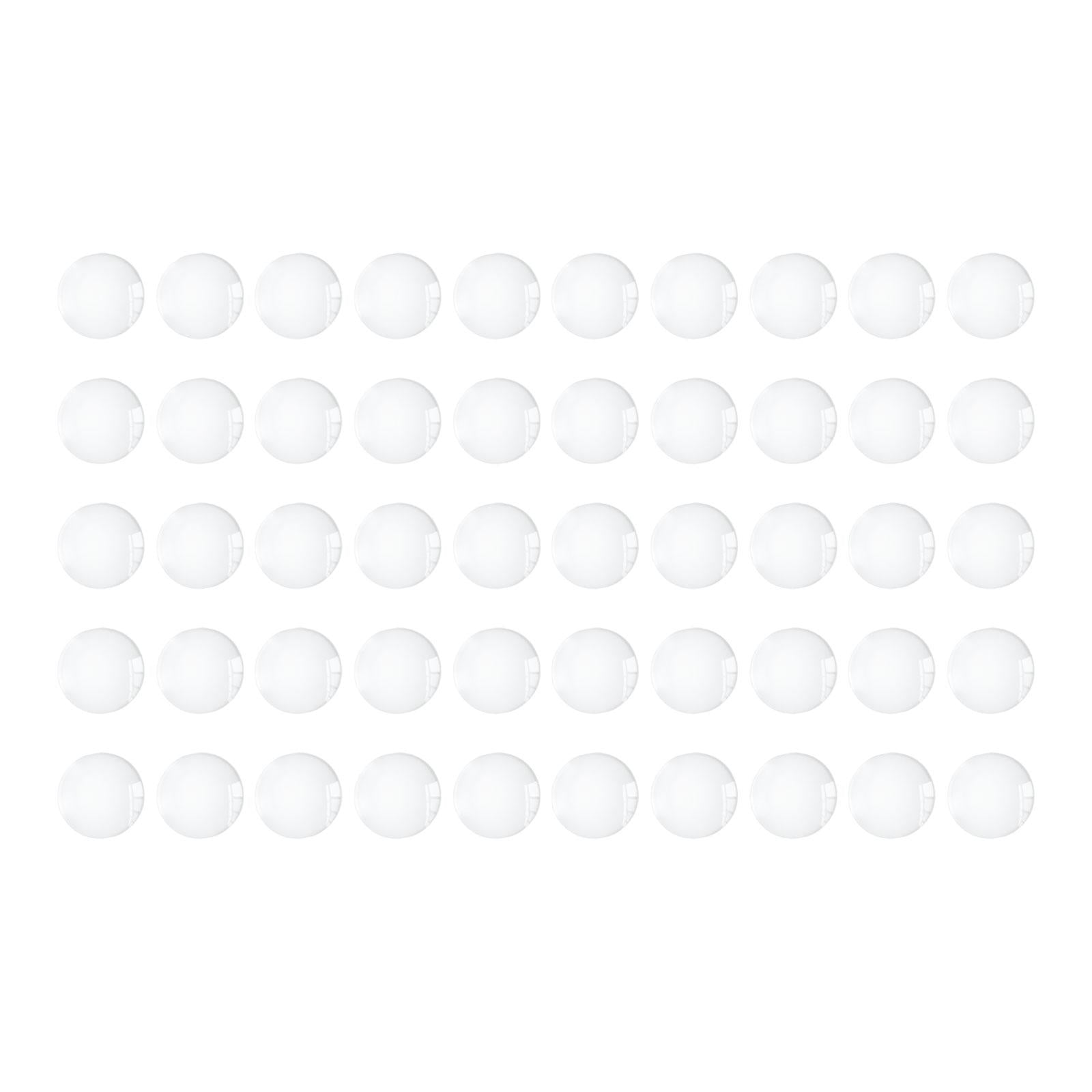 Bothyi - Parte Posterior Plana Semiredonda Para La Fabricación De Joyas, Cabujones De Cristal Para Manualidades Diy, Azulejos De Cúpula De 12mm, 50 Uds.