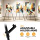 thumbnail image 4 of Caballete plegable SunyesYoon 160 cm negro pack de 3, 4 of 7