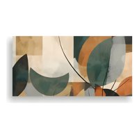 Genérico - Cuadro Vintage Árbol Abstracto 100X50 Cm