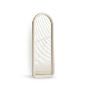 Santú Home & Deco - Espejo Curvo Cuerpo Entero Blanco 180X80Cm Borde Tela