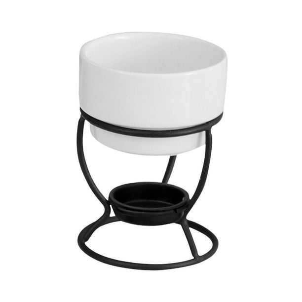 Olla Para Fondue De Chocolate Queso Casero Vela De Té Para Aniversario Olla De Porcelana Para Derretir Blanco