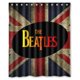 thumbnail image 1 of Cortina de ducha con diseño de banderas de los Beatles y la bandera de la Unión, con ganchos, tamaño 60 x 72 pulgadas, 1 of 3