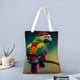 thumbnail image 2 of Loro Bolso de tela con estampado de lienzo para mujer, bolsa de compras reutilizable y estética, con cremallera interior, regalo para mujer,40*45cm., 2 of 6