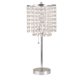 thumbnail image 1 of Lámpara de mesa Ore International Deco Glam de metal plateado 20 cm, 1 of 2
