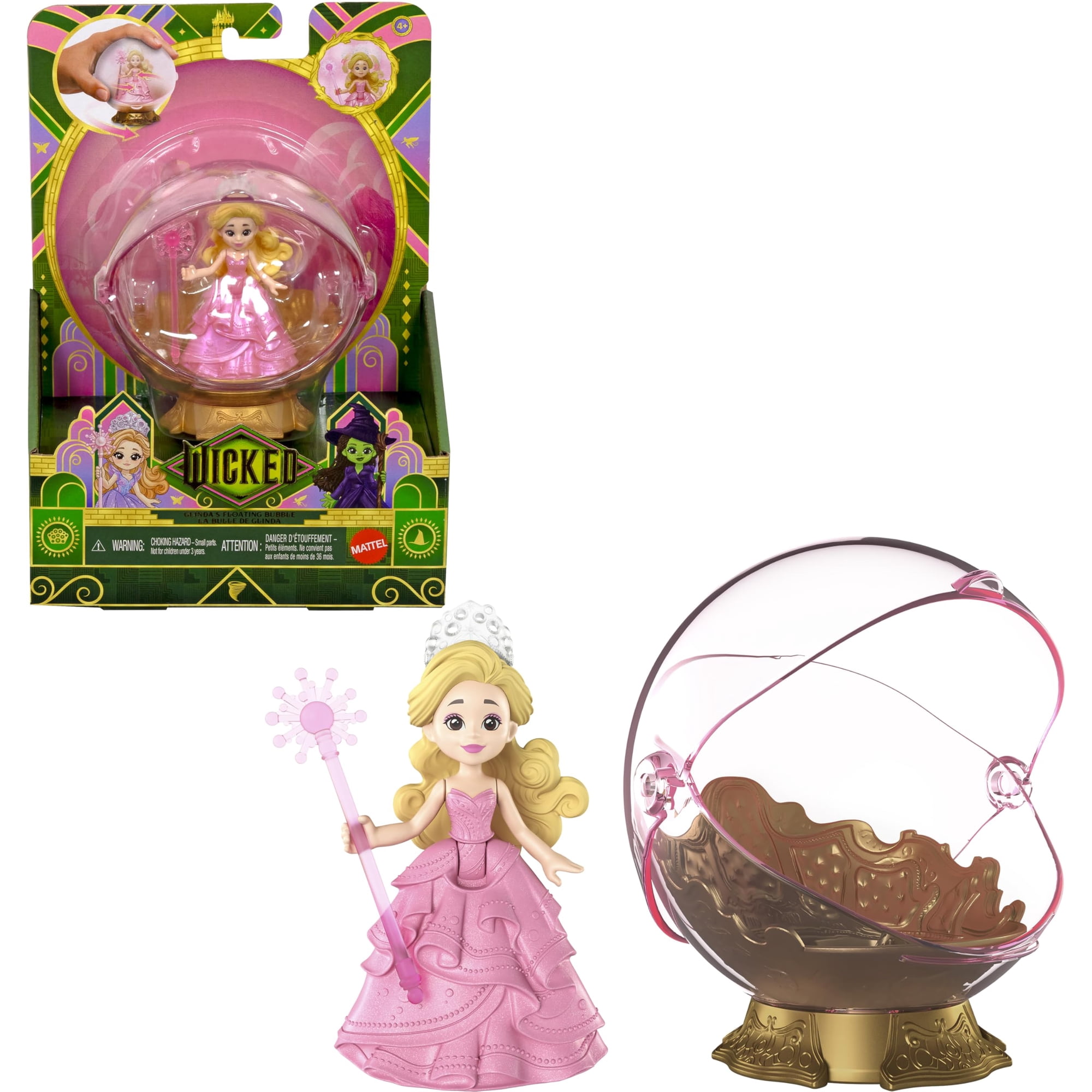 Set De Juguete Mattel Universal Pictures Wicked Glinda Y Su Burbuja Flotante
