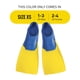 thumbnail image 2 of Aletas de natación FINIS Long Floating Azul/Amarillo Talla XS, 2 of 7