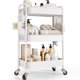 thumbnail image 1 of Organizador de almacenamiento Rolling Cart TOOLF de 3 niveles de metal con ruedas, 1 of 8