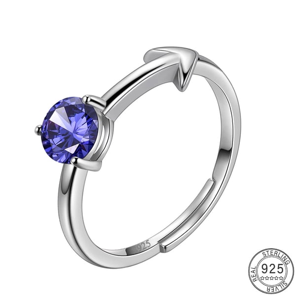 Stunning 925 Sterling Silver Constellation Ring with Zircon Adjustable Design - Perfect Gift for Women