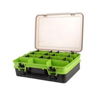Ioensy - Caja De Herramientas De Pesca De Doble Capa, Caja De Pesca Para Accesorios De Pesca De Agua Dulce, Verde