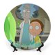 thumbnail image 1 of Plato Decorativo Desmarcar Rick y Morty Anime 15 cm, 1 of 6