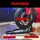 thumbnail image 2 of Soporte para Motocicleta MOTO4U Combo Delantero y Trasero Rojo, 2 of 8