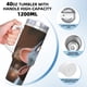 thumbnail image 5 of Ratatouille Vaso aislado de acero inoxidable con asa, diseño temático, regalo para familia, amigos y fans; incluye pajita y encaja en el portavasos estándar, 40 oz, 5 of 6