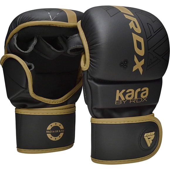 Guantes Mma Sparring Grappling Hybrid De Piel Con Palma Abierta