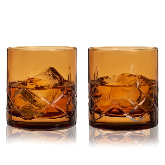 Vasos tipo rocks Viski 330 ml Ámbar (2 unidades)