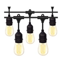 Importclick - Guirnalda Porta Ampolletas E27 Exterior Eventos 5 Metros