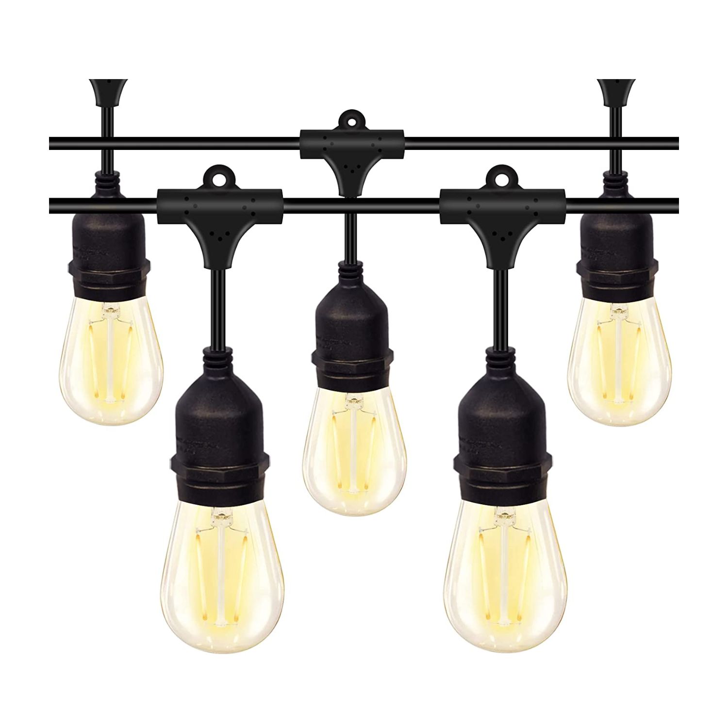 Importclick - Guirnalda Porta Ampolletas E27 Exterior Eventos 5 Metros