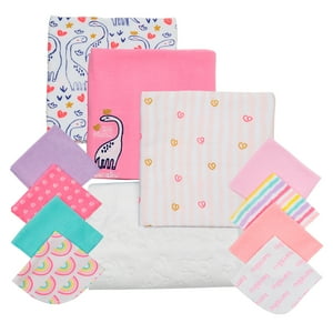 Set 12 Piezas Baby Gift Bambino Creations Dinosaurio Fucsia