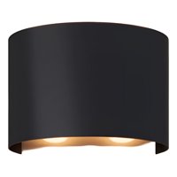 Genérico - Lámpara Led Pared 4W Luces Muro Negro Decorativa Jhn
