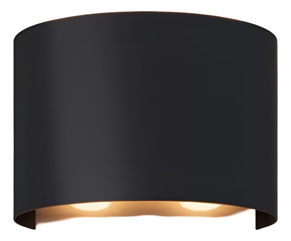 Genérico - Lámpara Led Pared 4W Luces Muro Negro Decorativa Jhn