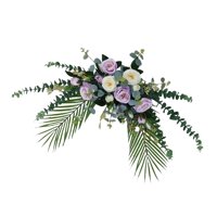 Bothyi - Decoración Floral Falsa Para Accesorios Fotográficos Ceremonia De Compromiso Púrpura