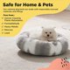 thumbnail image 5 of Cama para perro Best Friends de Sheri con estampado Lux de piel sintética gris, 5 of 7