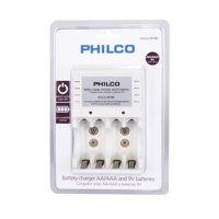 Philco - Cargador De Pilas Tipo Aa Y Aaa 9V