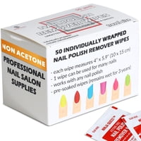 Paquete De 50 Almohadillas Quitaesmaltes Sin Acetona Ninja Quest